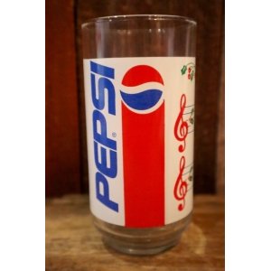 画像: gs-250205-49 PEPSI 1990's HOLIDAY GLASS "Jingle Bells"