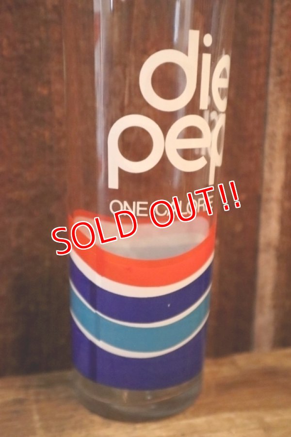 画像2: gs-250205-49 diet pepsi 1980's GLASS TUMBLER
