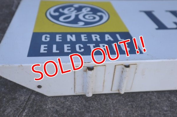 画像12: dp-250205-62 GENERAL ELECTRIC / LIGHT BULBS 1960's-1970's W-sided Metal Sign