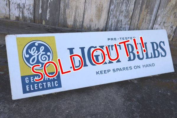 画像7: dp-250205-62 GENERAL ELECTRIC / LIGHT BULBS 1960's-1970's W-sided Metal Sign
