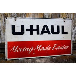 画像: dp-250205-59 U-HAUL "Moving Made Easier" W-sided Metal Sign