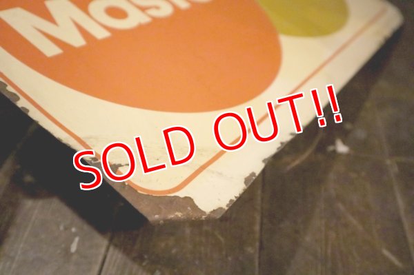 画像9: dp-250205-36 VISA Master Card 1980's W-sided Metal Sign