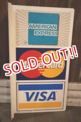 画像: dp-250205-36 AMERICAN EXPRESS・Master Card・VISA 2000's W-sided Metal Sign