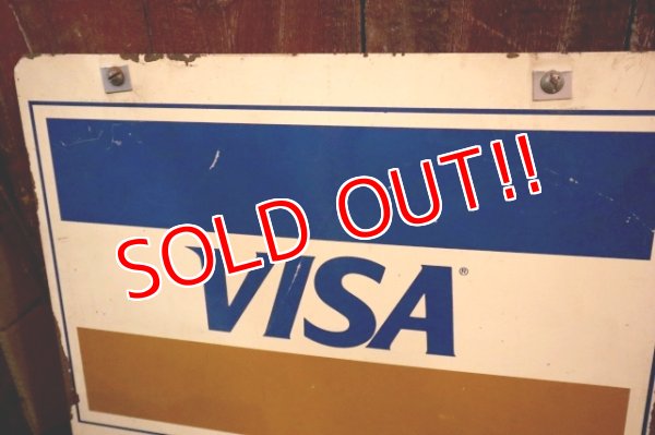 画像7: dp-250205-36 VISA Master Card 1980's W-sided Metal Sign