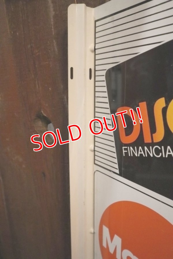 画像8: dp-250205-36 DISCOVER・Master Card・VISA 1990's W-sided Metal Sign