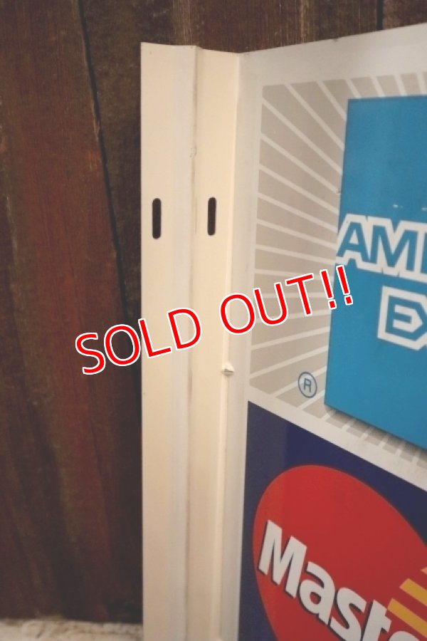 画像10: dp-250205-36 AMERICAN EXPRESS・Master Card・VISA 2000's W-sided Metal Sign