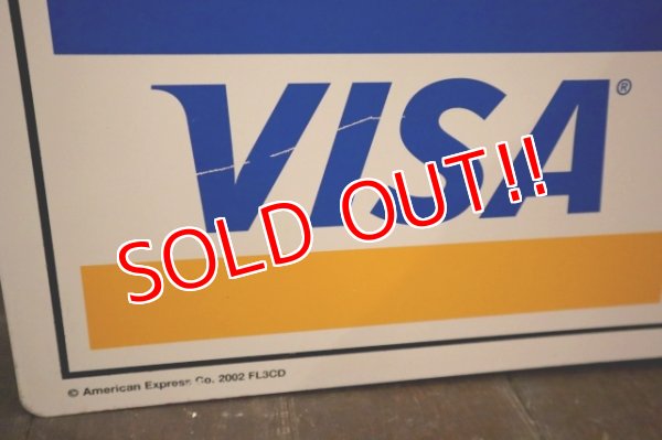 画像8: dp-250205-36 AMERICAN EXPRESS・Master Card・VISA 2000's W-sided Metal Sign