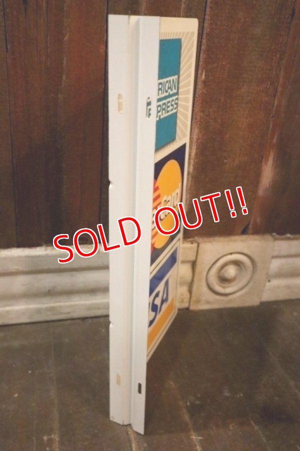 画像9: dp-250205-36 AMERICAN EXPRESS・Master Card・VISA 2000's W-sided Metal Sign