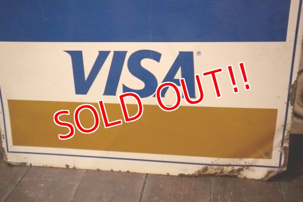 画像3: dp-250205-36 VISA Master Card 1980's W-sided Metal Sign