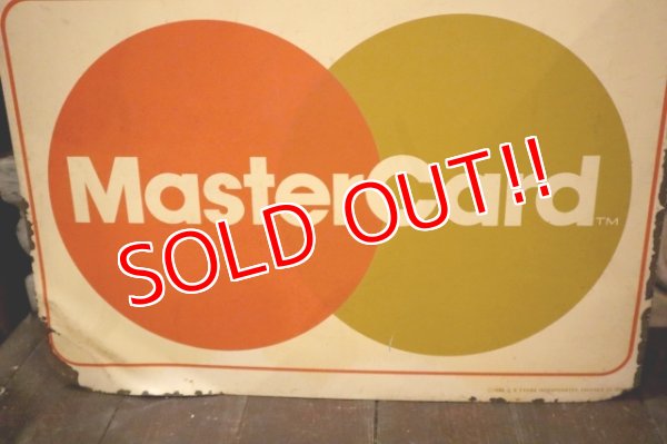 画像8: dp-250205-36 VISA Master Card 1980's W-sided Metal Sign