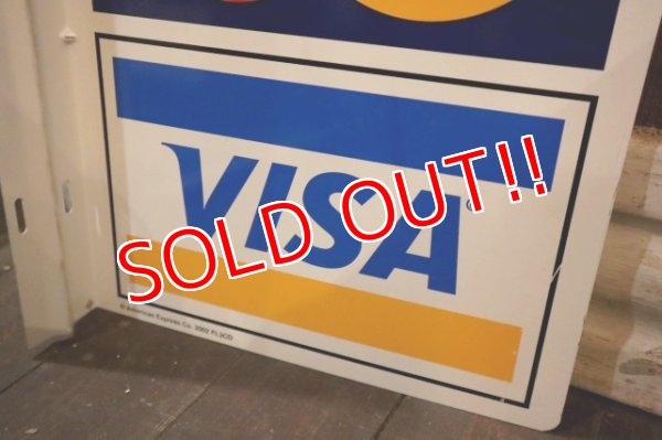 画像4: dp-250205-36 AMERICAN EXPRESS・Master Card・VISA 2000's W-sided Metal Sign
