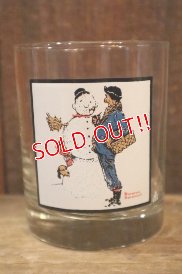 画像1: dp-250205-37 PEPSI 1979 NORMAN ROCKWELL "SNOW SCULPTURING" GLASS
