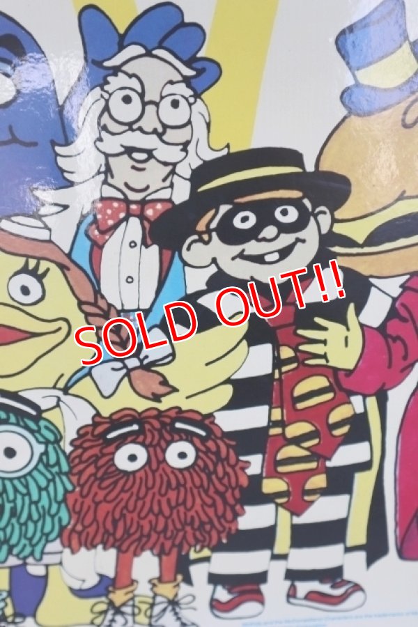 画像2: ct-250205-06 McDonald's 1987 Characters Sign