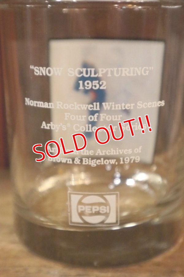 画像3: dp-250205-37 PEPSI 1979 NORMAN ROCKWELL "SNOW SCULPTURING" GLASS
