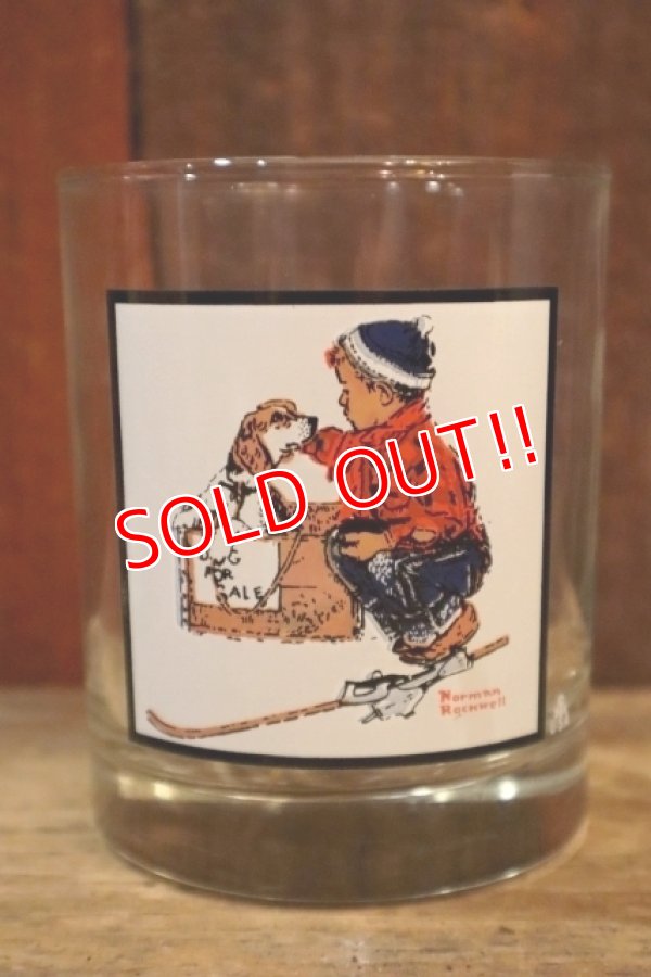 画像1: dp-250205-38 PEPSI 1979 NORMAN ROCKWELL "A BOY MEETS HIS DOG" GLASS