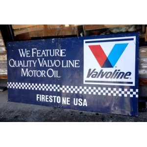 画像: dp-250205-40 Valvoline / 1980's-1990's Large Metal Sign