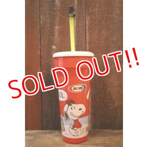 画像: ct-250320-51 Snoopy (Joe Cool) / A&W 1990's Plastic Cup