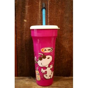 画像: ct-250320-49 Snoopy (Joe Cool) / A&W 1990's Plastic Cup