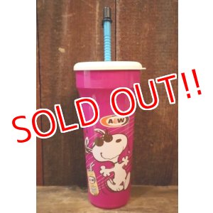 画像: ct-250320-49 Snoopy (Joe Cool) / A&W 1990's Plastic Cup
