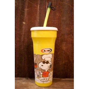 画像: ct-250320-50 Snoopy (Joe Cool) / A&W 1990's Plastic Cup