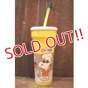 画像: ct-250320-50 Snoopy (Joe Cool) / A&W 1990's Plastic Cup