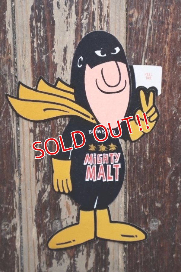 画像1: ct-250320-34 BUD MAN MIGHTY MALT 1970's STICKER (5)