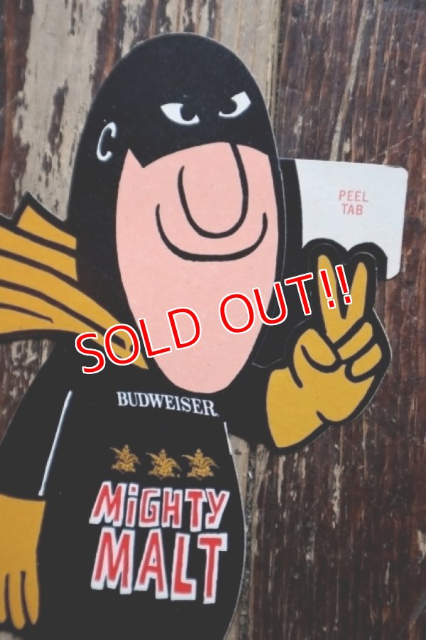 画像2: ct-250320-34 BUD MAN MIGHTY MALT 1970's STICKER (5)