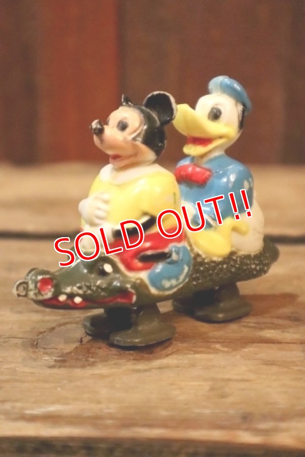 画像1: ct-250319-47 Mickey Mouse & Donald Duck / MARX 1950's Ramp Walker