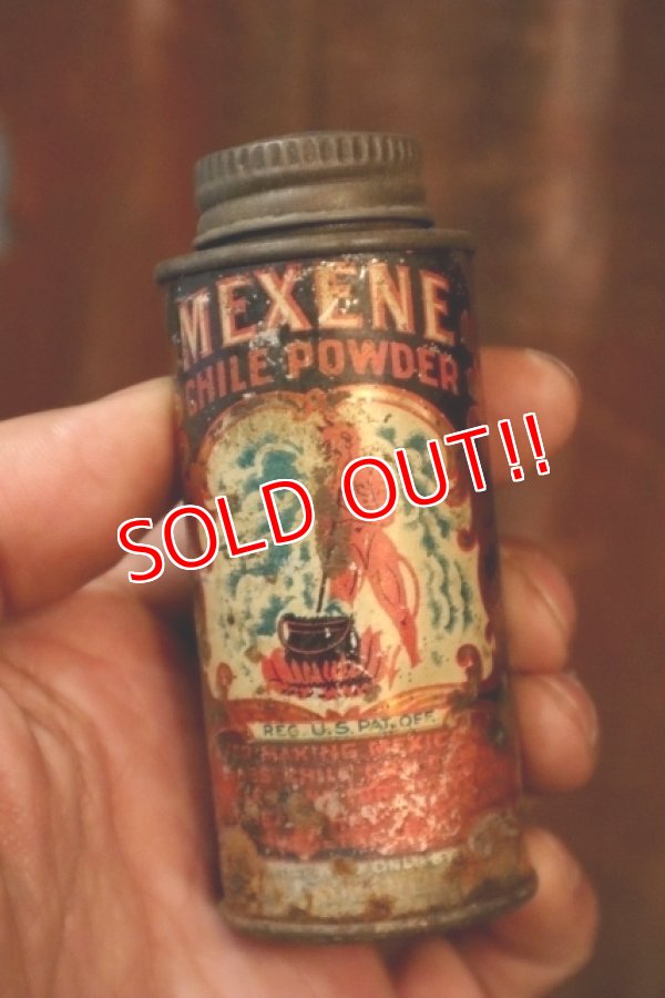 画像1: dp-250319-27 MEXENE CHILE POWDER 1940's CAN