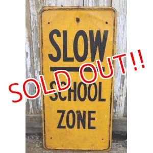 画像: dp-250319-19 Road Sign "SLOW SCHOOL ZONE"