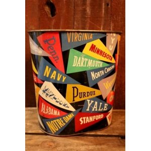 画像: dp-250319-05 HARVELL 1950's-1960's College Pennant Trash Can