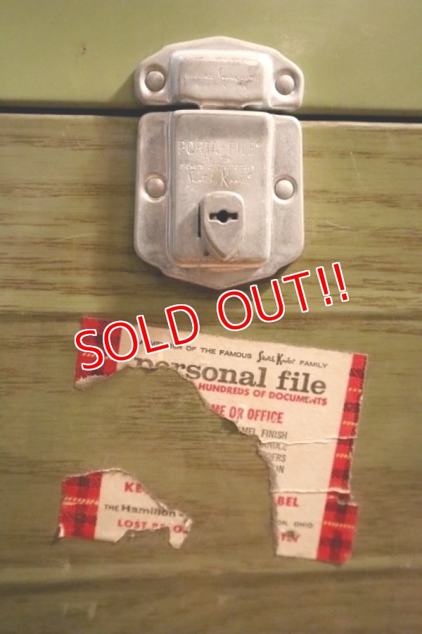 画像2: dp-250320-05 Skotch Kooler PORTA FILE 1970's Metal  File Box