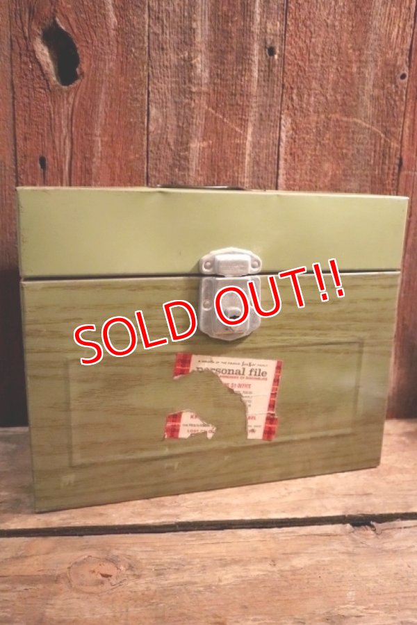 画像1: dp-250320-05 Skotch Kooler PORTA FILE 1970's Metal  File Box