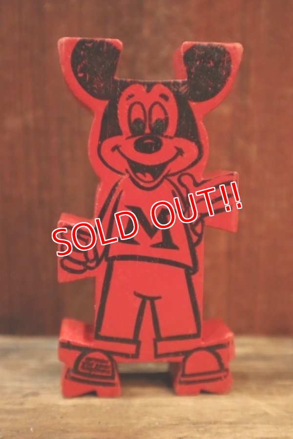 画像2: ct-250319-01 Mickey Mouse 1960's Stormbecker "ACROBATS" Wooden Figure (B)
