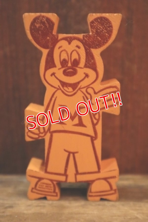 画像2: ct-250319-01 Mickey Mouse 1960's Stormbecker "ACROBATS" Wooden Figure (G)