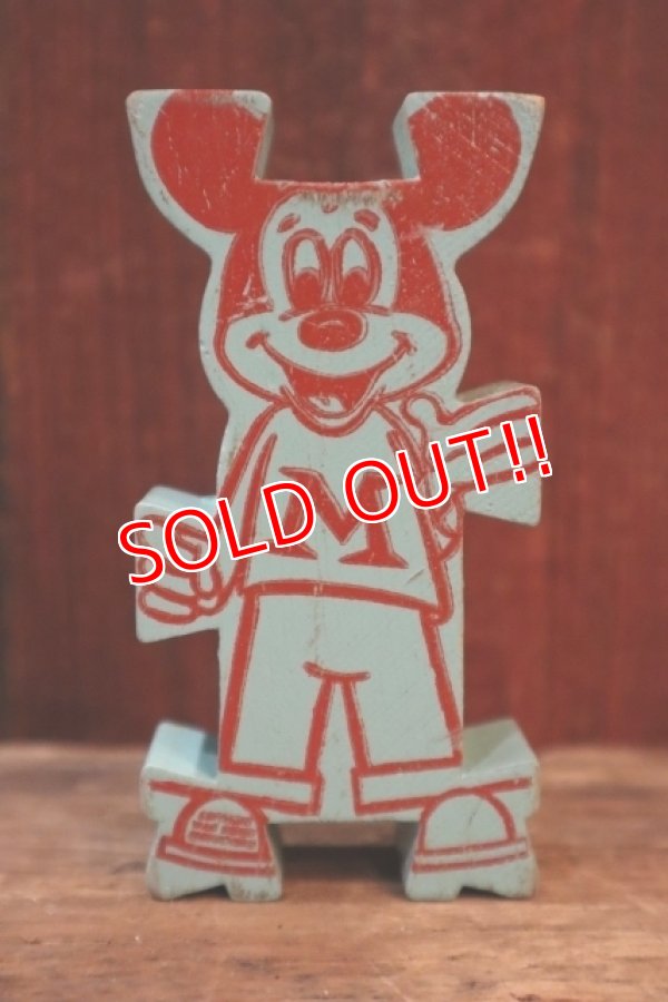 画像2: ct-250319-01 Mickey Mouse 1960's Stormbecker "ACROBATS" Wooden Figure (C)