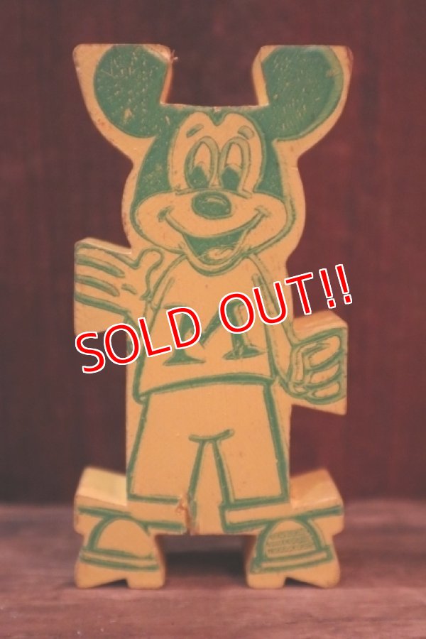 画像1: ct-250319-01 Mickey Mouse 1960's Stormbecker "ACROBATS" Wooden Figure