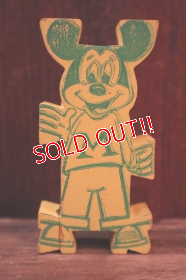 画像1: ct-250319-01 Mickey Mouse 1960's Stormbecker "ACROBATS" Wooden Figure (L)