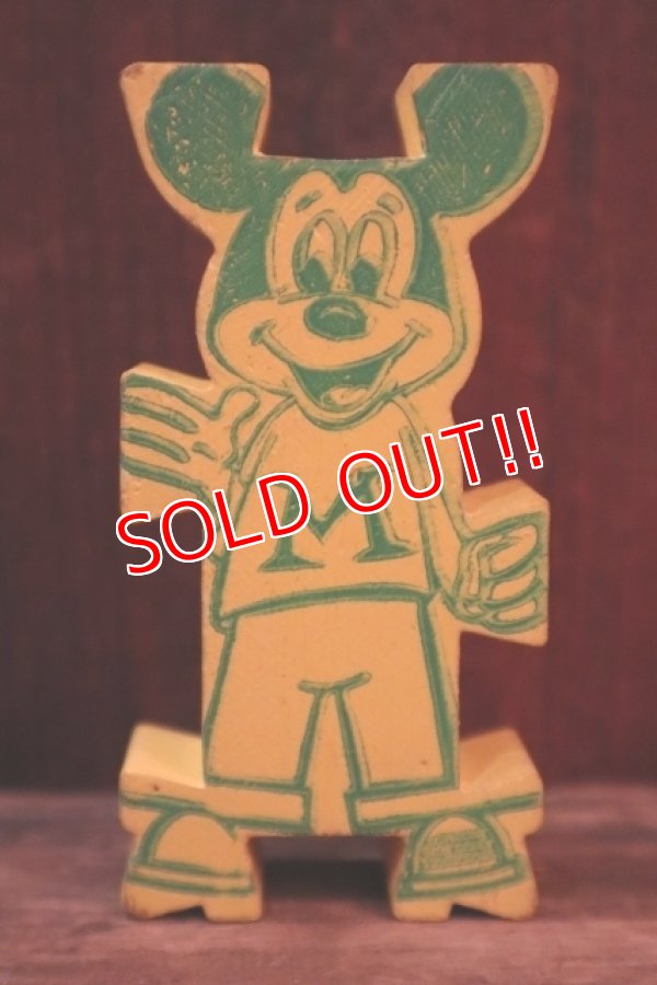 画像1: ct-250319-01 Mickey Mouse 1960's Stormbecker "ACROBATS" Wooden Figure (N)