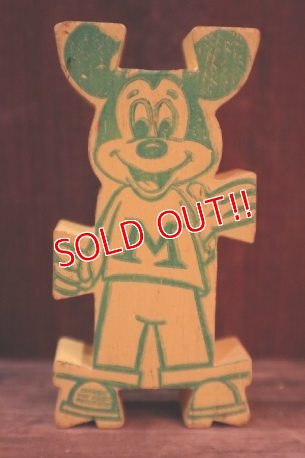 画像2: ct-250319-01 Mickey Mouse 1960's Stormbecker "ACROBATS" Wooden Figure (N)