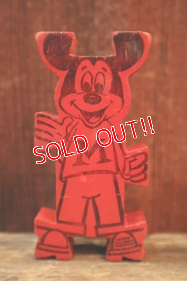 画像1: ct-250319-01 Mickey Mouse 1960's Stormbecker "ACROBATS" Wooden Figure (A)