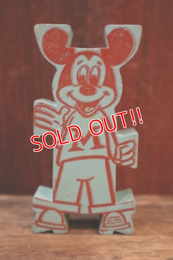 画像1: ct-250319-01 Mickey Mouse 1960's Stormbecker "ACROBATS" Wooden Figure (C)