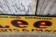 画像8: dp-250319-25 Lee 1940's-1950's SHIRT AND PANTS Advertising Metal Sign
