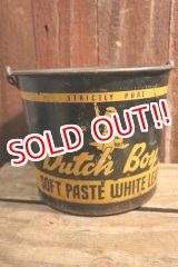 画像: dp-250404-06 NATIONAL LEAD COMPANY / DUTCH BOY 1950's-1960's SOFT PASTE WHITE LEAD 50 LBS. NET BUCKET
