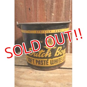 画像: dp-250404-06 NATIONAL LEAD COMPANY / DUTCH BOY 1950's-1960's SOFT PASTE WHITE LEAD 50 LBS. NET BUCKET