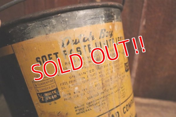 画像6: dp-250404-06 NATIONAL LEAD COMPANY / DUTCH BOY 1950's-1960's SOFT PASTE WHITE LEAD 50 LBS. NET BUCKET