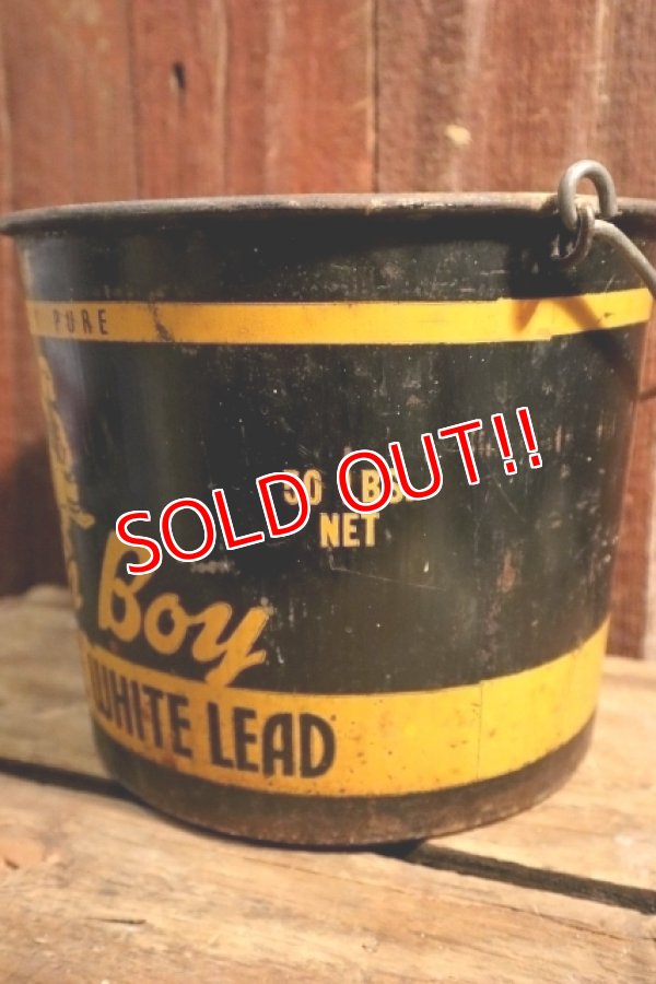 画像3: dp-250404-06 NATIONAL LEAD COMPANY / DUTCH BOY 1950's-1960's SOFT PASTE WHITE LEAD 50 LBS. NET BUCKET