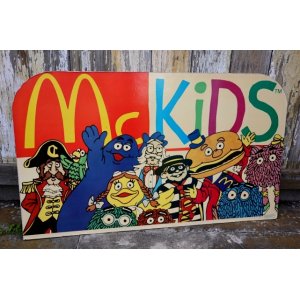 画像: ct-250411-01 McDonald's Mc KIDS 1987 Characters Sign