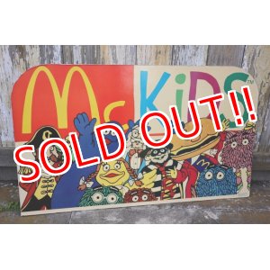 画像: ct-250411-01 McDonald's Mc KIDS 1987 Characters Sign