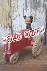 画像: ct-250404-09 Mickey Mouse / SUN RUBBER 1940's Mickey's Tractor